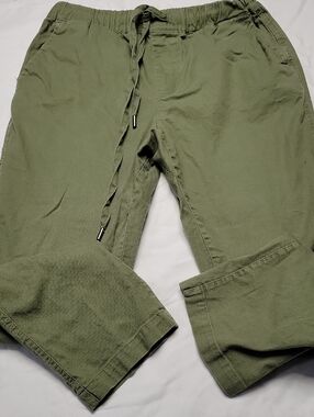 Olive Green Drawstring Pants
